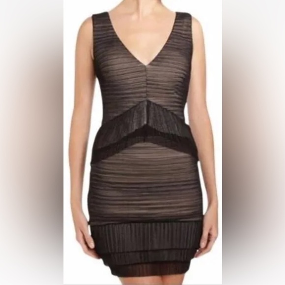 BCBGmaxazria Sven Black Mesh Mini Dress Size XS Originally $398! - Picture 2 of 8